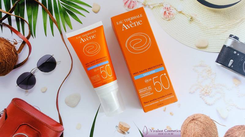 Kem chống nắng Avene sẽ bảo vệ làn da của bạn trước tác hại của ánh nắng mặt trời Kem chống nắng AVENE Emulsion SPF 50