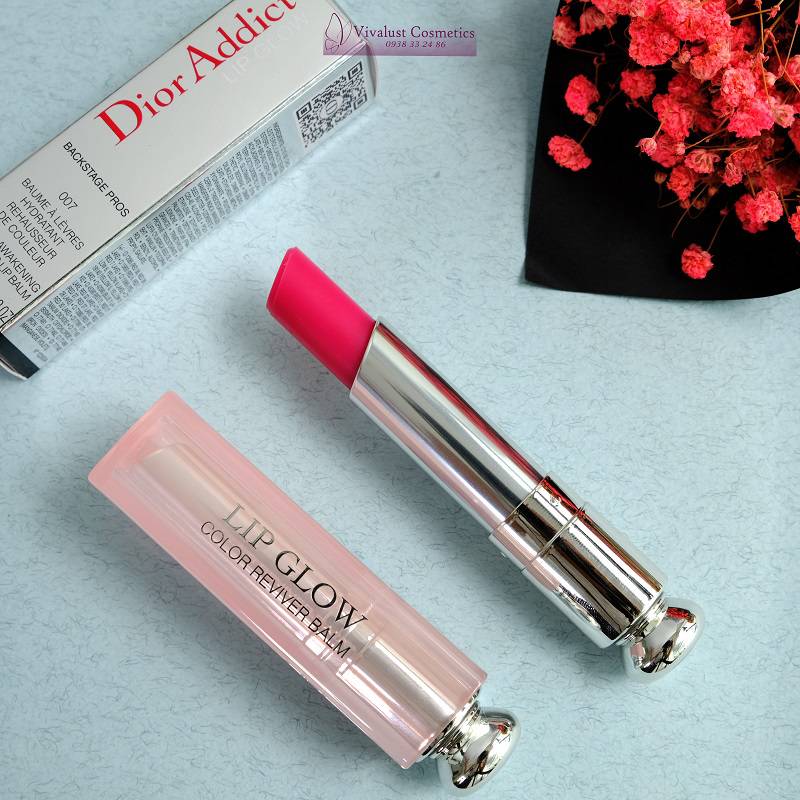 Son dưỡng DIOR màu hồng tươi tắn 007 RASPBERRY là sản phẩm nổi bật trong dòng son Dior Addict Lip Glow Son dưỡng Dior màu 007