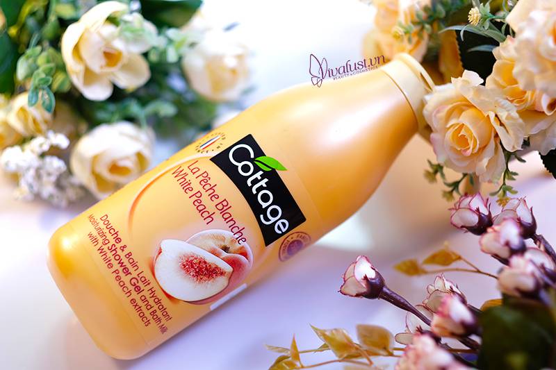 Sữa tắm Cottage White Peach hương Đào - Chai 750ml sài thả ga Sữa tắm Cottage White Peach hương Đào - Chai 750ml sài thả ga