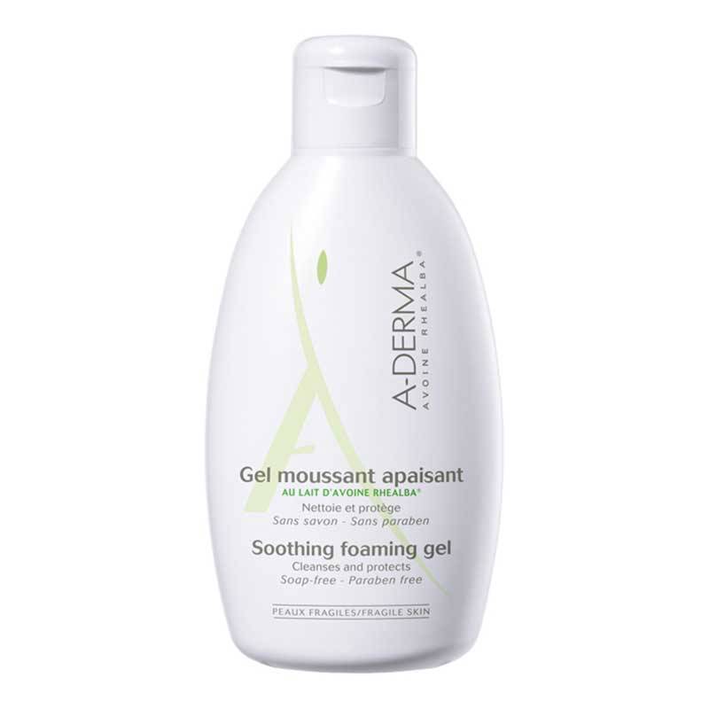Sữa tắm Aderma Soothing Foaming Gel dành cho em bé và người lớn có làn da siêu nhạy cảm Sữa tắm Aderma Soothing Foaming Gel