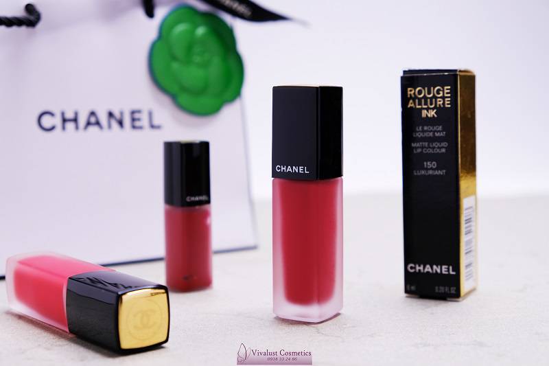 Son Chanel Rouge Allure Ink với thiết kế nhỏ gọn, đơn giản nhưng tinh tế Son Chanel Kem Lì 150 LUXURIANT