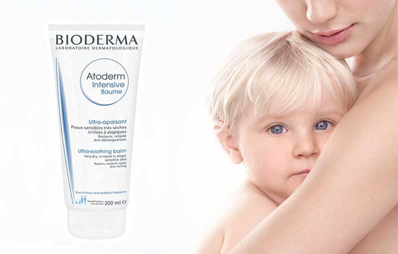 Dưỡng ẩm toàn thân Bioderma được khuyến khích sử dụng hàng ngày cho cả trẻ sơ sinh, trẻ em và người lớn Dưỡng ẩm toàn thân Bioderma