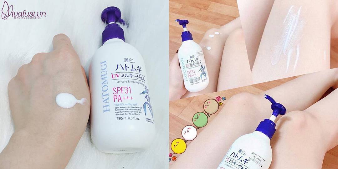 Hatomugi - Sữa dưỡng thể trắng da an toàn và chống nắng hiệu quả Sua-duong-the-chong-nang-Hatomugi-SPF31-PA-Vivalust.vn-7.jpg